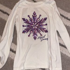 Set of 6 kids long sleeve sequin tops. Size 6/6x
